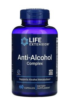 Антиалкогольный комплекс Life Extension Anti-Alcohol Complex, 60 капсул
