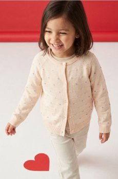 Бавовняний светр на ґудзиках - різнобарвний