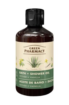 Масло для ванны и душа Green Pharmacy Ветивер и ваниль, 250 мл