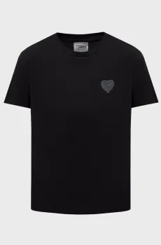 Женская черная футболка Черный XS Guess V6YI10.K4277;JBLK