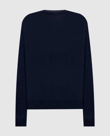 Синий джемпер MUSCAT из шерсти Синий джемпер MUSCAT из шерсти