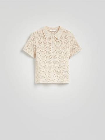 Reserved - LADIES` BLOUSE - бежевий - WU854-08X Reserved - LADIES` BLOUSE - бежевий - WU854-08X