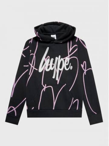 HYPE Світшот VLR-565 Чорний Regular Fit HYPE Світшот VLR-565 Чорний Regular Fit