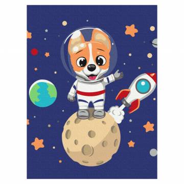 Картина за номерами Brushme Коргі в космосі (KBS0099) Картина за номерами Brushme Коргі в космосі (KBS0099)
