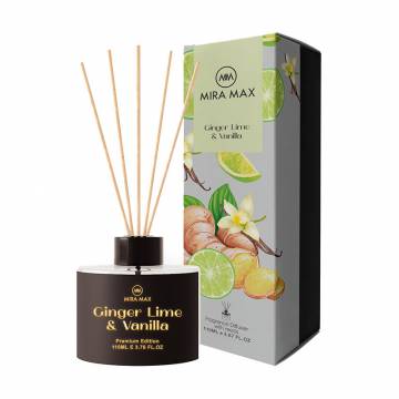 Аромадиффузор Mira Max Ginger Lime & Vanilla, 110 мл Аромадиффузор Mira Max Ginger Lime & Vanilla, 110 мл