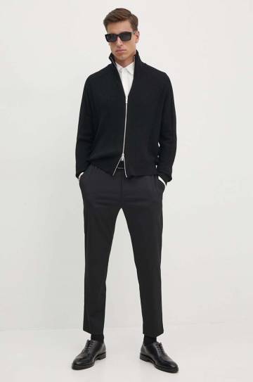 Кардиган с примесью шерсти Armani Exchange цвет чёрный 6DZE6G ZM5BZ Кардиган с примесью шерсти Armani Exchange цвет чёрный 6DZE6G ZM5BZ