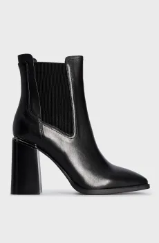 Женские черные кожаные ботильоны Bauska Черный 36 PRPY PRFLT2314W