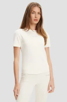 Женская белая футболка Белый L Guess V5RI10.KCD02;G6K5