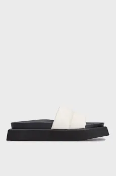 Женские белые кожаные слайдеры Isla Белый 36 PRPY PRSLT5044W