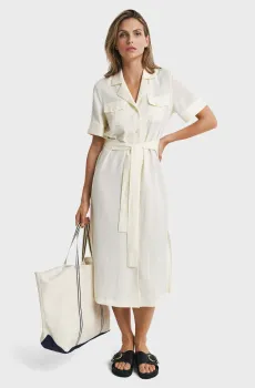 Женское белое платье REG POCKET DRESS Белый 38 Gant 4503372