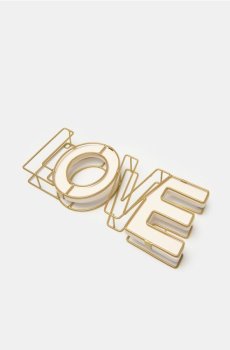 Настільна декорація у формі напису LOVE - золотий