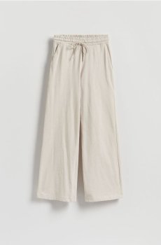 Reserved - Бавовняні штани - нюдовий - 660GA-02X