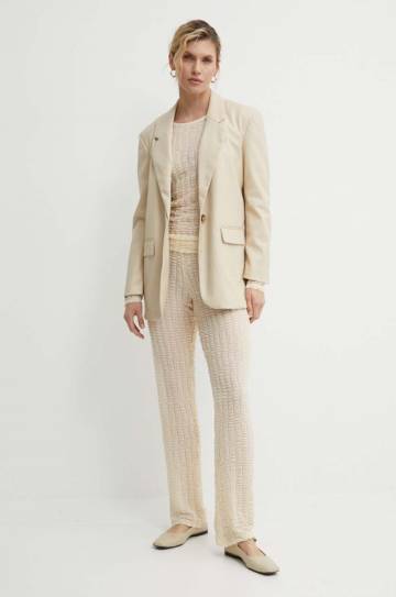 Блузка Résumé ArgoRS Blouse женская цвет бежевый однотонная 20581124 Блузка Résumé ArgoRS Blouse женская цвет бежевый однотонная 20581124