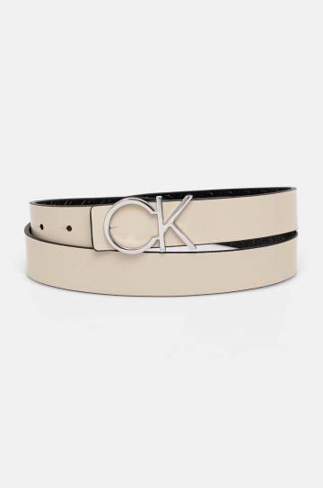 Двухсторонний кожаный ремень Calvin Klein женский цвет чёрный K60K612397 Двухсторонний кожаный ремень Calvin Klein женский цвет чёрный K60K612397