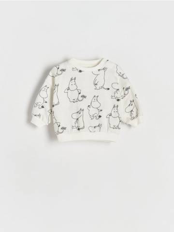 Reserved - BABIES` SWEATSHIRT - кремовий - 475BF-01X Reserved - BABIES` SWEATSHIRT - кремовий - 475BF-01X