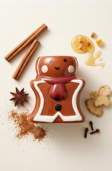 Свічка у формі пряникового чоловічка - різнобарвний