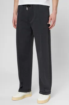 Мужские темно-серые спортивные брюки Серый M HUGO 50553432;037