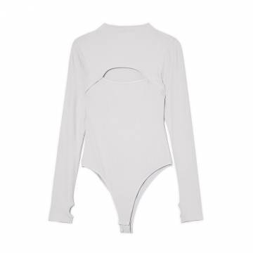 Cropp - Боді з довгим рукавом - light grey Cropp - Боді з довгим рукавом - light grey
