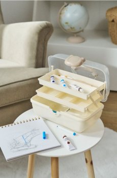 Складаний органайзер з перегородками - нюдовий