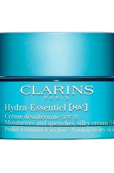 Дневной крем Clarins Hydra-Essentiel Moisturizes And Quenches Silky Cream для нормальной и сухой кожи лица, 50 мл