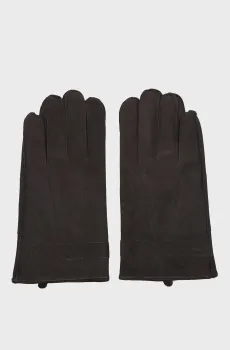 Мужские черные нубуковые перчатки FLAG Черный L-XL Tommy Hilfiger AM0AM13600