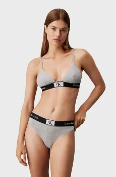 Женский серый бюстгальтер Серый XL Calvin Klein 000QF7217E