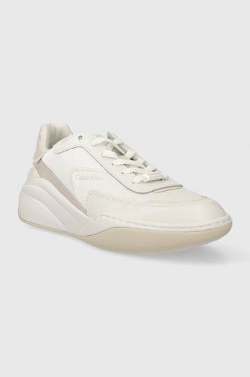 Кроссовки Calvin Klein CLOUD WEDGE LACE UP-PEARLIZED цвет белый HW0HW02040 Кроссовки Calvin Klein CLOUD WEDGE LACE UP-PEARLIZED цвет белый HW0HW02040