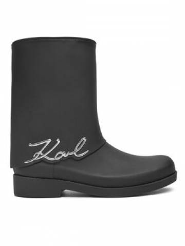 KARL LAGERFELD Гумові чоботи Kalosh KL47064 Чорний KARL LAGERFELD Гумові чоботи Kalosh KL47064 Чорний
