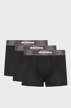 Мужские черные боксеры (3 шт) DAMIEN Черный XXL Diesel A21454 0LKDM