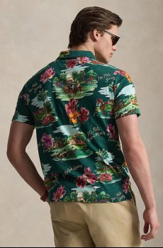 Поло с добавлением льна Polo Ralph Lauren