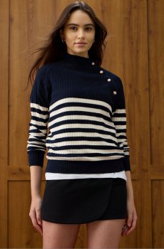 U.S. Polo Assn. Women Women Striped Pullover