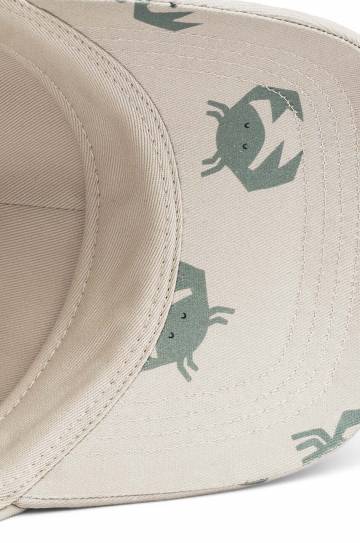 Детская хлопковая кепка Liewood Danny цвет бежевый узор