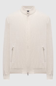 Серая куртка с льном