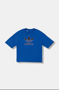 Детская хлопковая футболка adidas Originals