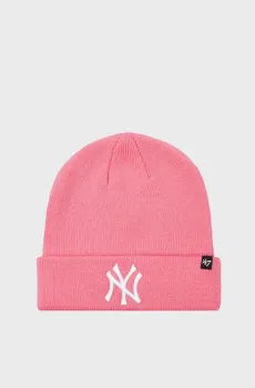 Розовая шапка MLB NY YANKEES RAISED Розовый ONESIZE 47 Brand RKN17ACE-RSA