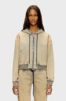 Женское бежевое худи FELPA Бежевый M Diesel A18241 09M33