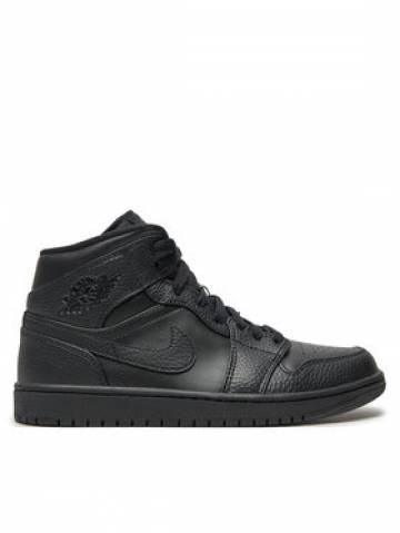 Nike Снікерcи Jordan Air 1 Mid 554724 091 Чорний Nike Снікерcи Jordan Air 1 Mid 554724 091 Чорний