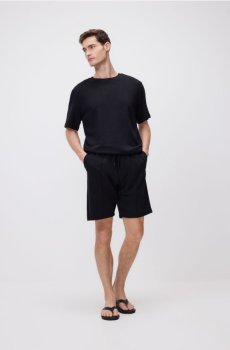 Reserved - Шорти regular fit з бамбуковим волокном - чорний - 053IS-99X