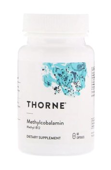 Метилкобаламин (B12) Thorne Research Methylcobalamin Methyl B12, 1000 мкг, 60 капсул