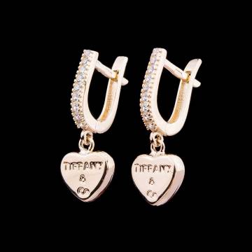 Золотые серьги с фианитами с04147 Золотые серьги с фианитами с04147