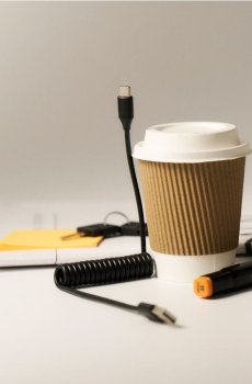 Кабель USB-C з передачею даних 1 м - чорний