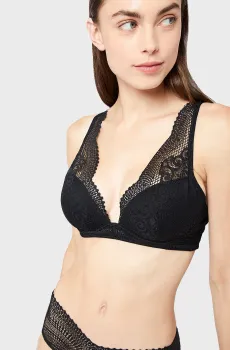Женский черный бюстгальтер с тонкой чашкой FLY Черный 70D Etam 6512681