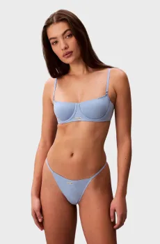 Женские голубые трусики STRING THONG Голубой L Calvin Klein LV00QF8085