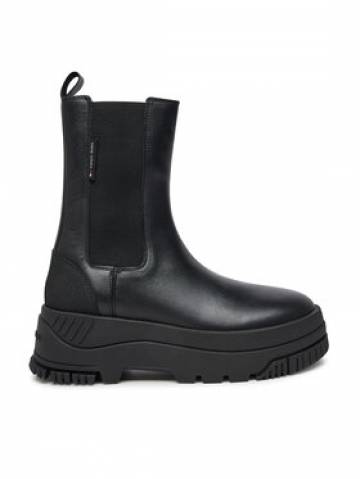 Tommy Jeans Челсі Tjw Chelsea Flatform Boot EN0EN02597 Чорний Tommy Jeans Челсі Tjw Chelsea Flatform Boot EN0EN02597 Чорний