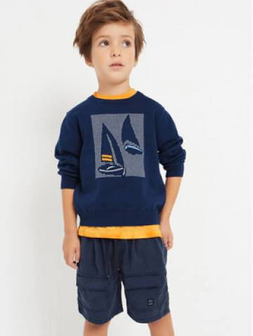 Mayoral Шорти з тканини 3237 Cиній Regular Fit Mayoral Шорти з тканини 3237 Cиній Regular Fit