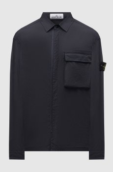 Синяя рубашка с логотипом