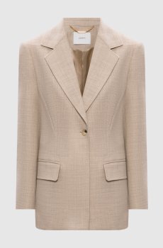 Бежевый жакет Fallon из шерсти