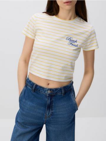 Reserved - Футболка в смужку - різнобарвний - WR183-MLC