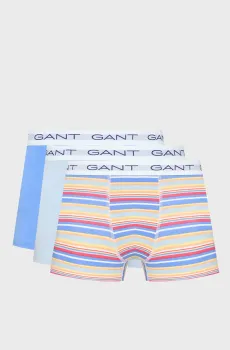 Мужские боксеры (3 шт) STRIPE Голубой XL Gant 902523013