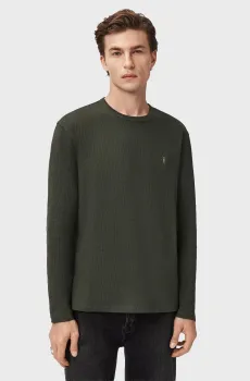 Мужской темно-зеленый лонгслив ELLIS CREW Зеленый XL AllSaints M019JC